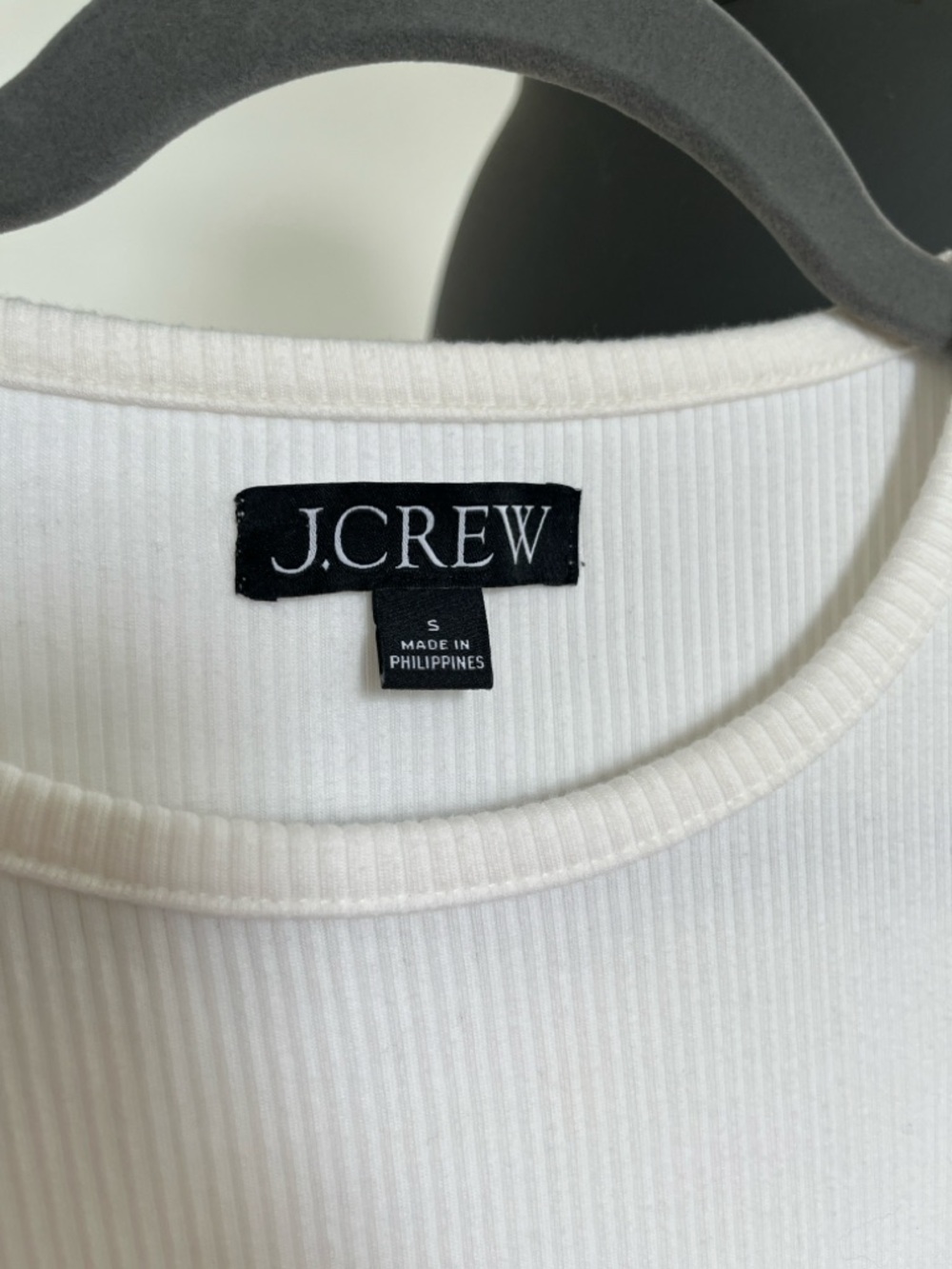 J. Crew Vintage Rib Ruffle Sleeve Shirt (Size Small) - Picture 2 of 4
